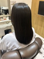 コルテ 倉敷西阿知店(CoRte.)&nbsp;ストレートセミロング/さら艶ヘア/まとまりヘア/大人ナチュラル