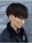 MEN’S HAIR/サーフカール/刈り上げセンターパート/伊勢崎
