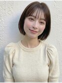 オリーブグレージュ大人美人レイヤーボブA13戸田公園20代30代