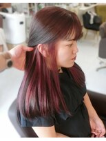 マシェリ(ma cherie)&nbsp;ラベンダーブラウン×ピンクイヤリングカラー