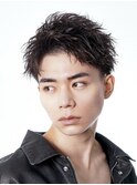 吉祥寺アップバングツイストスパイラルパーマ メンズショート