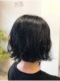 くせ毛風ボブ