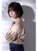 ゆるやかウェーブボブ×艶髪