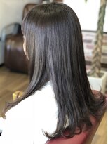 ヘアメイク ベル(hair make Belle)&nbsp;ナチュラルストレート×サファイアブルー