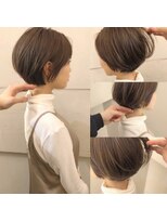 ネオリーブアイム 横浜西口店(Neolive aim)&nbsp;小顔に魅せる毛先カールのラフ感ショートレイヤーコンマヘア2