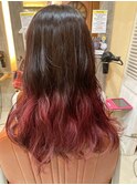 グラデーションカラー×ローズレッド　neolivecopain