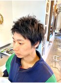 アップバングショート