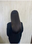 黒髪暗髪地毛風カラー×清楚系こなれストレートロング