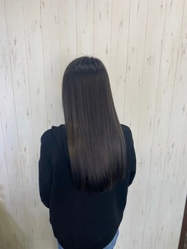 ヘアー リードレス(hair Re:dress) 黒髪暗髪地毛風カラー×清楚系こなれストレートロング