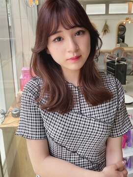 エレノア トーキョー 恵比寿(ELEANOAH TOKYO) 韓国くびれヘア (くすみブルー デジタルパーマ)