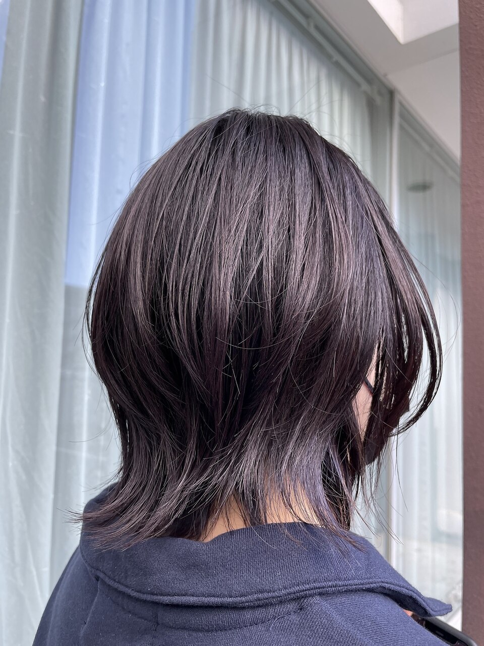 レジンヘアゴムバイカラーラベンダーラメパールパープル