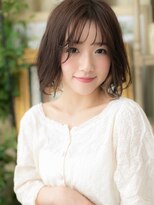 カバーヘア ブリス 戸田公園西口店(COVER HAIR bliss)&nbsp;インナーカラー小顔くせ毛風前下がりボブa戸田公園20代30代40代