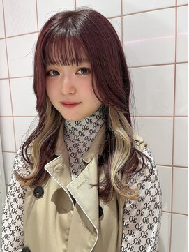 ロンドルーチェ 心斎橋(Lond luce) ダークアッシュ/ミディアムレイヤーカット［髪質改善/縮毛矯正］