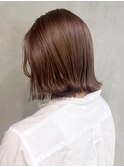 シフォンブラウン_チェリーブラウンフェミニンロング_ba407122