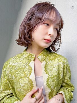 オーブ ヘアー ミミ 広島庚午店(AUBE HAIR mimi) 20代・30代_くせ毛風パーマボブ