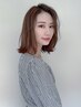 透明感リタッチカラー+カット　　￥7500