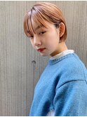 切りっぱなしボブ/エアリーロング/美髪/ピンクブラウン[表参道]