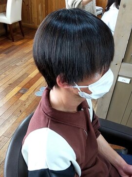 TJ天気予報 5t 多治見店 「ビフォーアフターあり」メンズ/丸みショート「縮毛矯正」