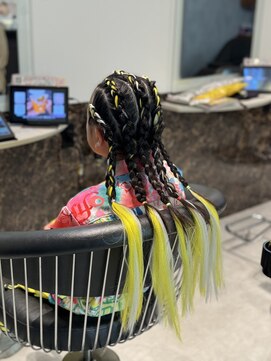 ビジョルノ つくばみどりの店(Begiorno) ダンス発表会 コーンロウヘアセット