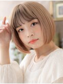 セクションカラー韓国風前下がりボブTb8戸田公園10代20代30代