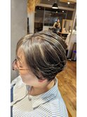 白髪ぼかしハイライト