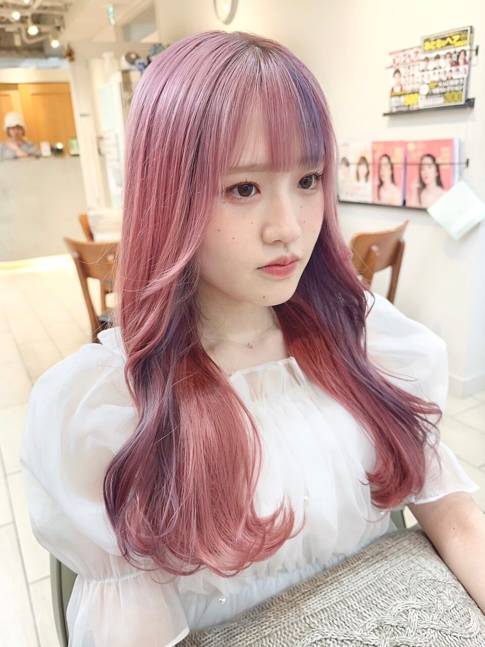 お客様のリアルオーダー]特殊ヘアカラーやご希望に沿ったデザイン