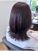 〇ラベンダーカラー ブリーチなし 艶カラー くびれヘア
