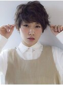 20代～50代☆無造作パーマ◎小顔ショート☆フェザーショート