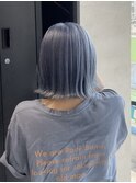 ケアブリーチで創るブルーシルバー