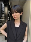耳掛けマッシュショート