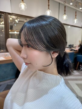 ロンドアベニール 北千住(Lond avenir) ミディアムレイヤーカット/レイヤー/顔周り/韓国/髪質改善北千住