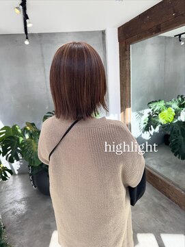 【栗本浩司】顔周りレイヤー×髪質改善×ハイライト