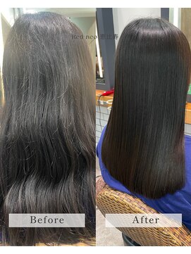 【髪質改善】ナチュラルコスメストレート30代