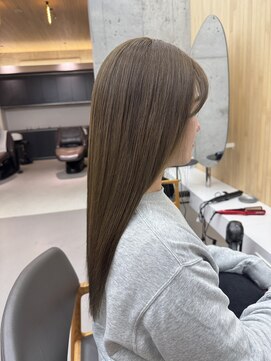 スト 静岡鷹匠(sto) イメチェン/ピンクベージュ/アンブレラカラー/前髪/静岡鷹匠