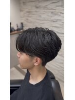 オアゾバーバー(OAZO BARBER)&nbsp;センターパート/ニュアンスパーマ/ビジネスパーマ