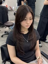 ジーニー 千葉(GENiE) 韓国レイヤーカット/顔周り/チョコブラウン/【古荘竜生】