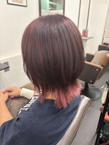レリンク 横浜西口(LeLink) ウルフ×ピンクインナーカラー
