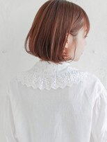 ルティア(Lutia)&nbsp;アプリコットブラウン ワンレン 似合わせカット！