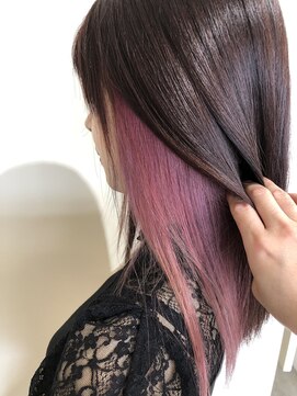 ヘアーサロン ツミキ(HAIR SALON TSUMiKi) インナーカラー　ピンクバイオレット