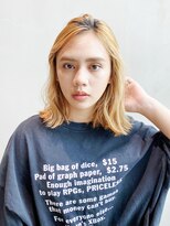 アイティー バイ アルバム 浦和店(IT by ALBUM) ラフミディ_オリーブカラーハイライトカラー_37784