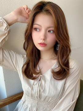 アフロート 錦糸町(AFLOAT) 韓国ヘア/大人かわいい/前髪/ベージュカラー/モテ髪