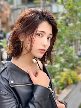 オースティン 門前仲町(AUSTIN) AUSTIN☆外ハネボブアッシュブラウンネオウルフツイストパーマ