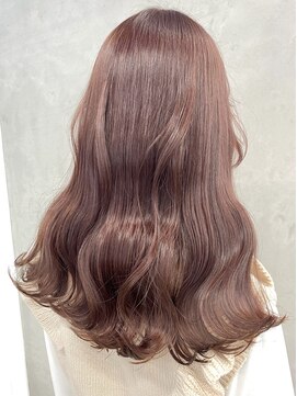 キラ 渋谷(KILLA) ピンクカラー　ピンクベージュ　ブリーチなしダブルカラー