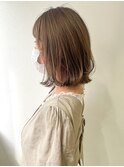 外ハネボブ/アッシュベージュ/