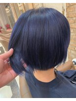 リーフェ バイアルティナ(Rife by artina) ネイビーブルー×ミニボブ×イノセントカラー