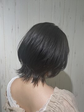 ラ ブランシュ 大宮(La Blanche) 大宮/ミニウルフ/テラコッタ/デジタルパーマ/くすみブルー/前髪