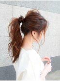 【ten　内山】ヘアアレンジ☆ポニーテール