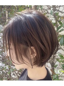 ギミック 自由が丘(gimmick) ◆コンパクトbob+オリーブカラー【美髪にイメチェン♪】