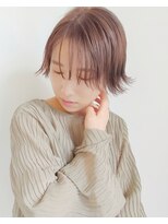 【morio原宿】シースルーバング　外ハネアレンジ