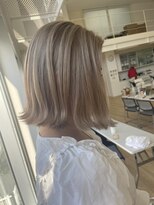 クレア 能見台(CREA)&nbsp;横浜ブリーチダブルカラークリアベージュミニボブ